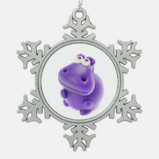 Schädel-Bläser-Verzierung Schneeflocken Zinn-Ornament