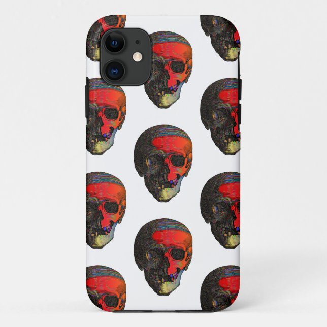 Schädel Bunt Case-Mate iPhone Hülle (Rückseite)