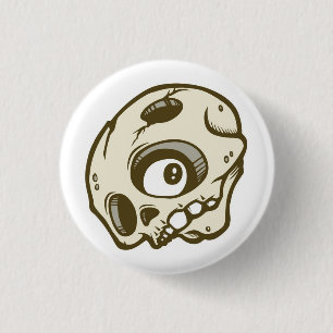 Schädel Button