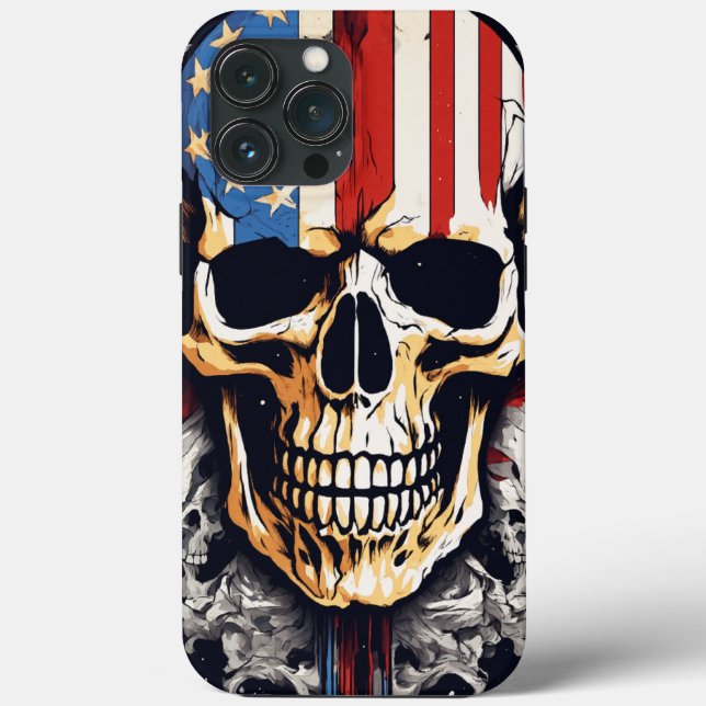 Schädel Case-Mate iPhone Hülle (Rückseite)