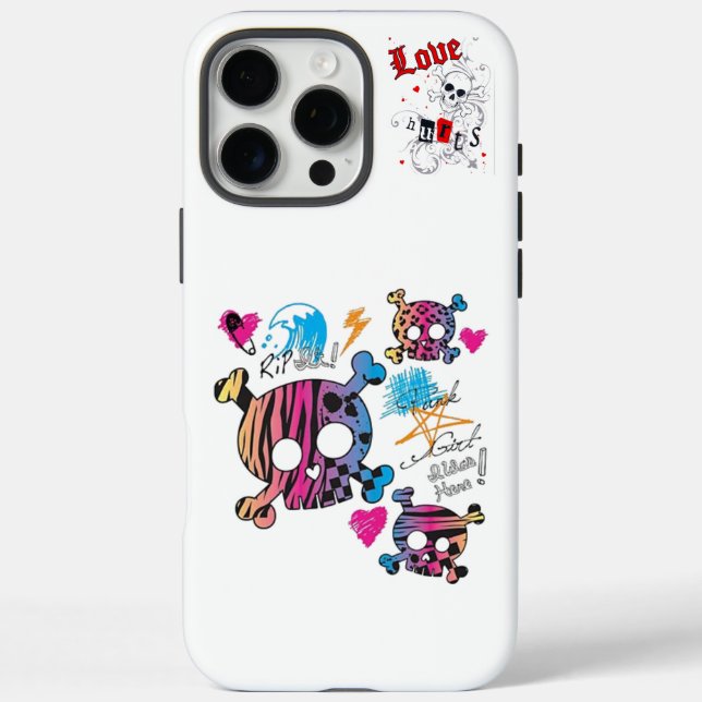 Schädel Case-Mate iPhone Hülle (Rückseite)