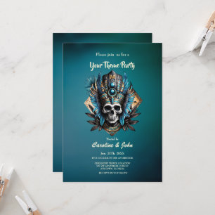 Schädel, der die mystische Aura verkörpert Einladung