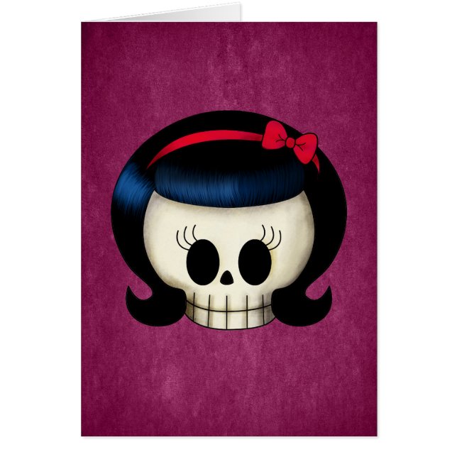 Schädel des Rockabilly Mädchens (Vorne)