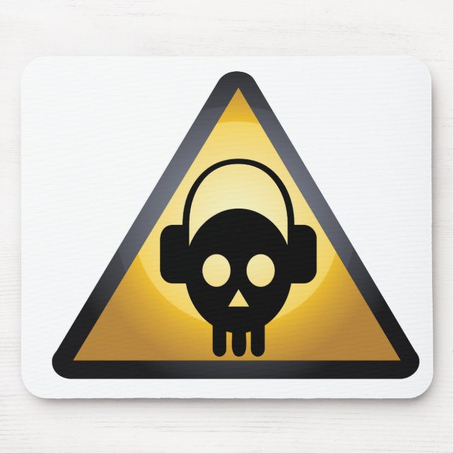 Schädel DJ Mousepad (Vorne)