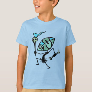 Schädel-Fackel Tiki Tänzer-Shirt durch Tiki tOny T-Shirt