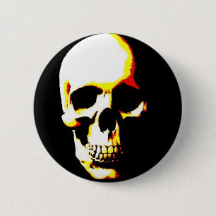 Schädel-Fantasie-Kunst-Rock-Punk Button