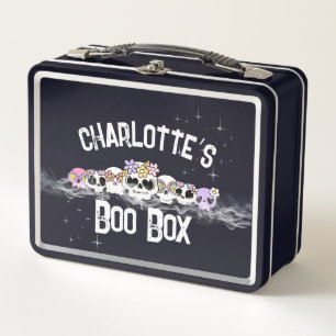 Schädel-Feier Boo-Box Old School Lunchbox