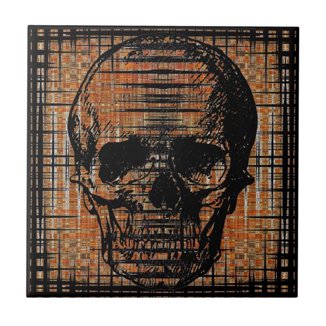 Schädel Fliese (Vorderseite)