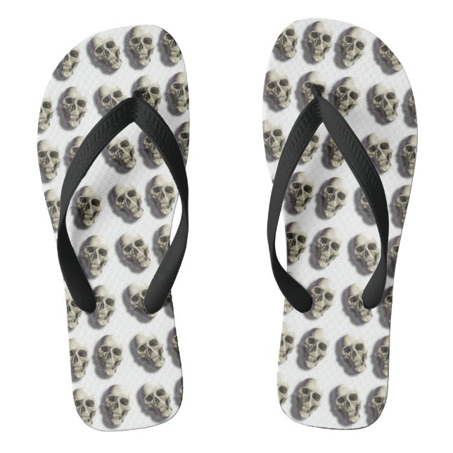 Schädel Flip Flops (Fußbett)