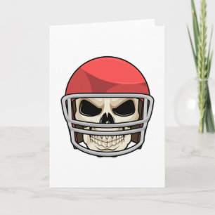 Schädel-Footballhelm Karte