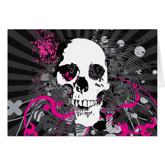 Schädel. Gerade verdrehte Pfeile. (Vorderseite (Horizontal))