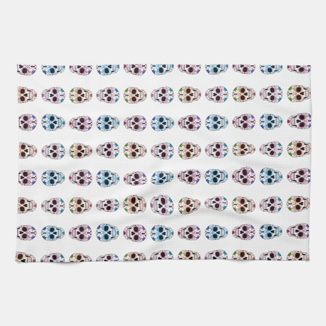 Schädel Geschirrtuch (Horizontal)