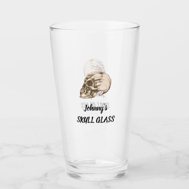 Schädel Glas (Vorderseite)