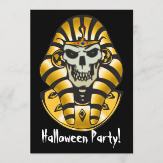 Schädel-Halloween-Party-Einladung Einladung
