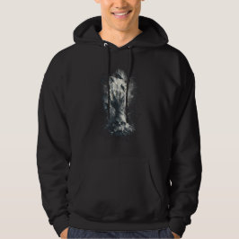 Schädel-Hand-Raben-Gotischer-Dunkel-Kunst-Hoodie Hoodie