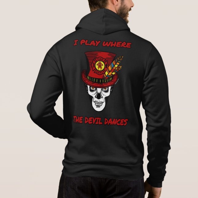 Schädel/Hat...Feuerwehrmann Hoodie (Rückseite)