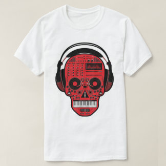 SCHÄDEL-HAUPTdj-PRODUZENT-T-SHIRT T-Shirt