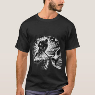 Schädel-Hockey-Duell-Kunst T-Shirt