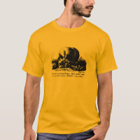 Schädel-Holzschnitt - T - Shirt (Halloween?)
