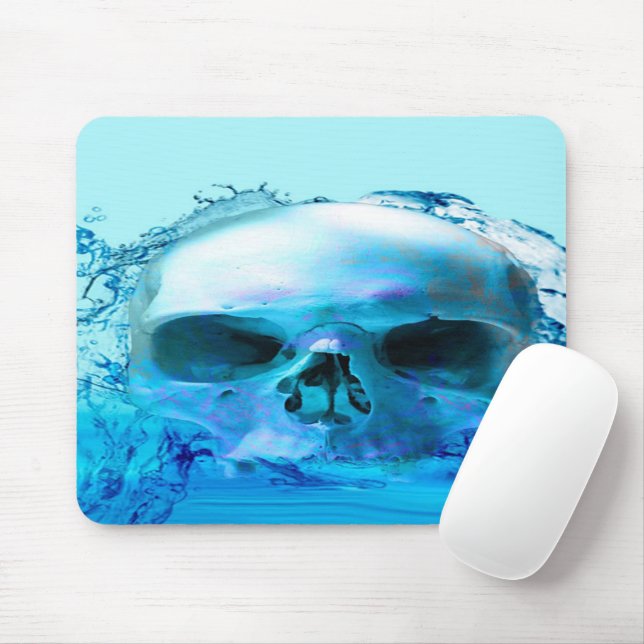 Schädel im Wasser-Mauspad Mousepad (Mit Mouse)