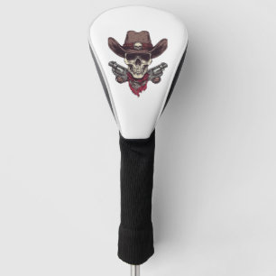 Schädel im Wilden Westen Golf Headcover