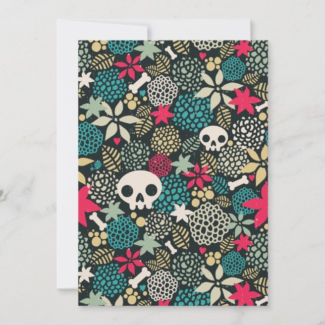 Schädel in Blume (Vorderseite)