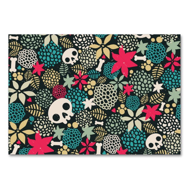 Schädel in Blume Tischnummer (Vorderseite)