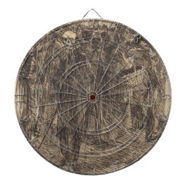 Schädel in der Menge (von Albert Besnard) Dartscheibe