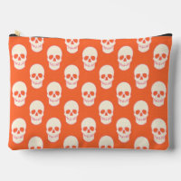 Schädel in Rosa, Orange und Creme