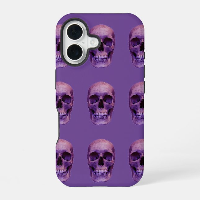 Schädel iPhone 16 Hülle (Rückseite)