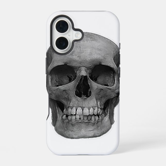 Schädel iPhone 16 Hülle (Rückseite)