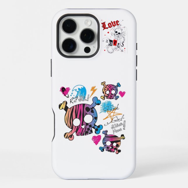 Schädel iPhone Hülle (Rückseite)