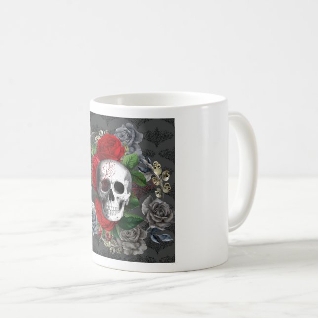 Schädel Kaffeetasse (VorderseiteRechts)