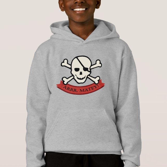 Schädel - Kids-Pullover Hoodie (Vorderseite)