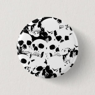 Schädel-Knopf Button
