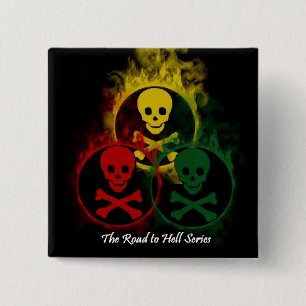 Schädel-Knopf Button