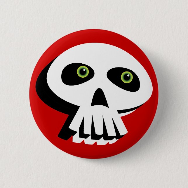 Schädel-Knopf Button (Vorderseite)