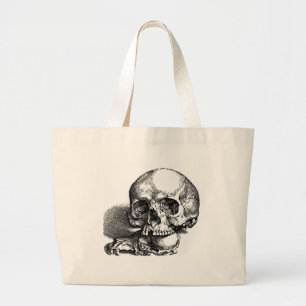 Schädel, Mensch und Tier Jumbo Stoffbeutel