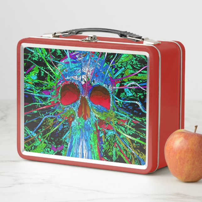 Schädel Metall Brotdose (Beispiel)