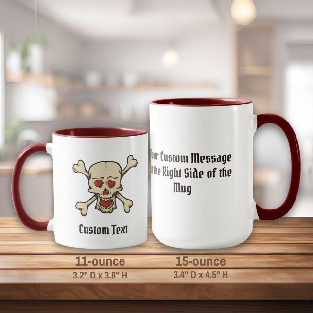 Schädel mit Herz Tasse (Von Creator hochgeladen)