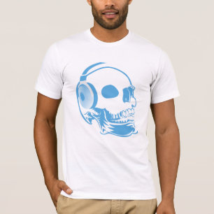 Schädel mit Kopfhörern T-Shirt