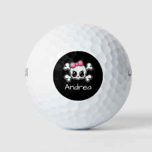 Schädel mit Kreuzknochen Golfball