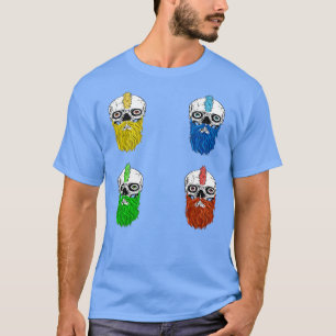 Schädel mit Regenbogenstreifen T-Shirt