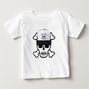 Schädel mit Schädel-Hut Baby T-shirt