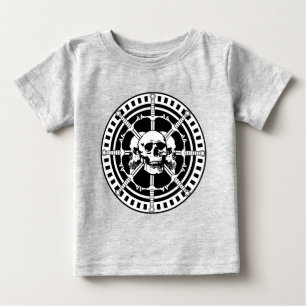 Schädel mit Schwertern Baby T-shirt