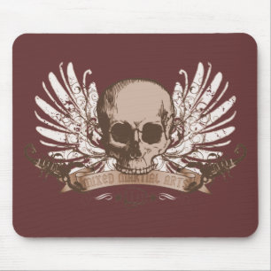 Schädel-Montage - Bronze Mousepad