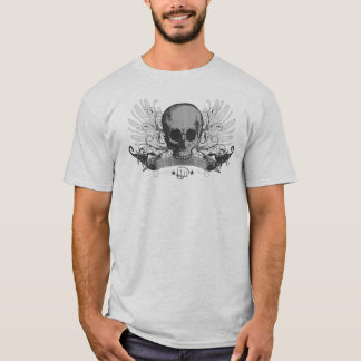 Schädel-Montage - Grau T-Shirt