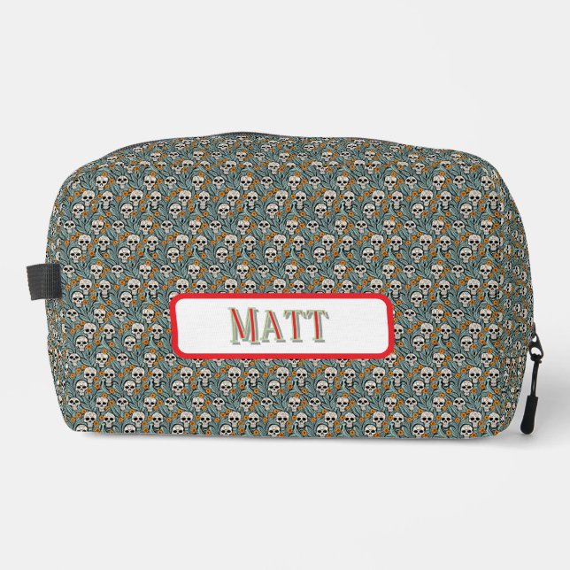Schädel-Motiv-Dopp-Bag Waschbeutel (Vorderseite)
