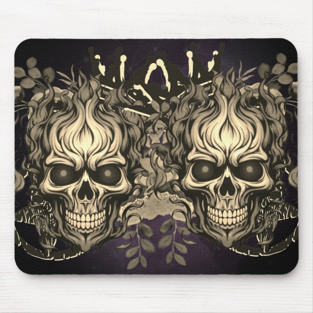 Schädel Mousepad (Vorne)
