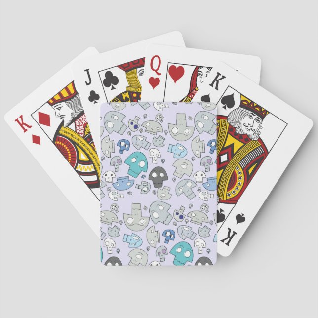 Schädel-Muster Spielkarten (Rückseite)